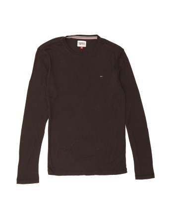 Vintage Tommy Hilfiger Top Long Sleeve Medium In Black