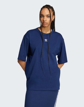 adidas Originals Essentials boyfriend tee in night indigo