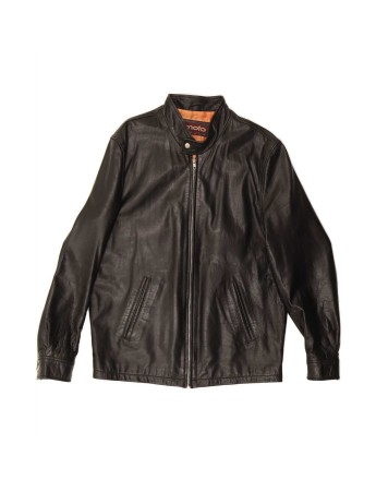 Vintage Leather Jacket UK 40 Large In Black