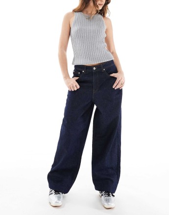 Miss Selfridge dark rinse wash  baggy jeans
