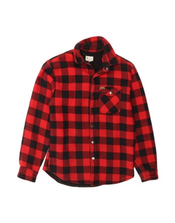 Vintage Lumberjack Flannel Shirt Small In Red Check