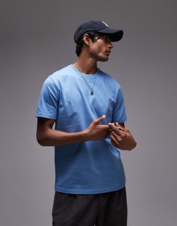 Topman regular fit t-shirt in blue