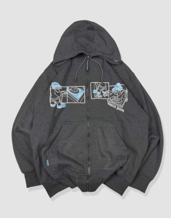 Vintage Size M Mecca Hip-Hop Hoodie in Grey