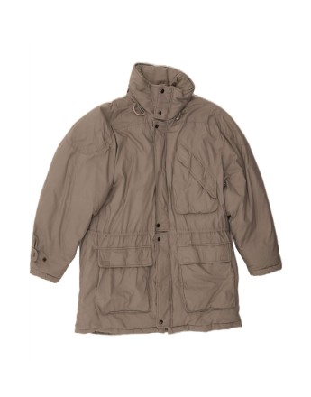 Vintage Hooded Windbreaker Coat UK 42 XL In Grey