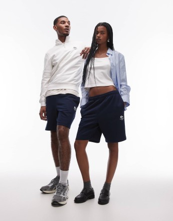 Lacoste jersey shorts in navy