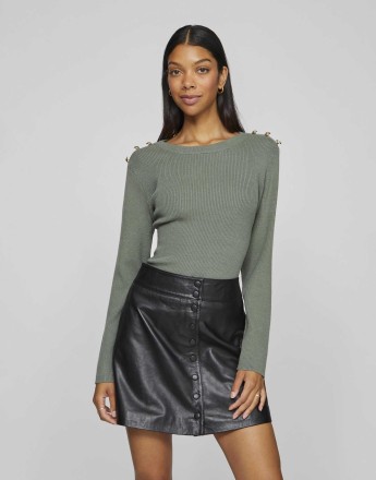 Vila Long sleeved top in green