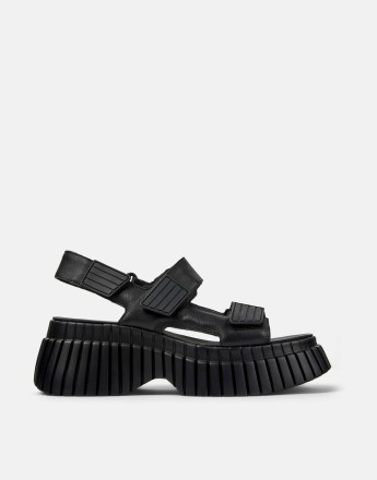 Camper 2-strap sandals in Black