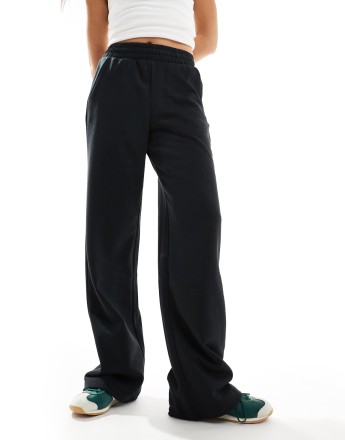 JJXX Wide leg sweat jogger in black