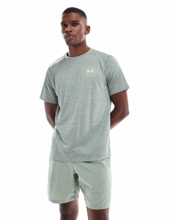Under Armour Tech textured t-shirt in green
