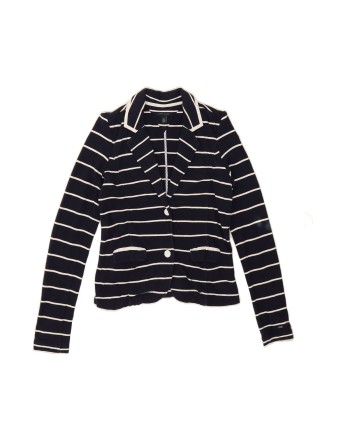 Vintage Tommy Hilfiger 2 Button Blazer Jacket UK 10 Small In Blue Striped