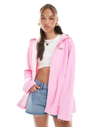 Hunter Izzy hooded jacket in pink