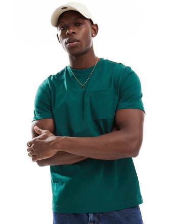 Farah stacy pocket t-shirt in green