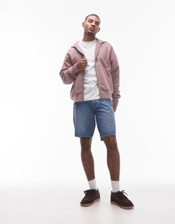 Levi's 478 Baggy denim shorts in dark wash