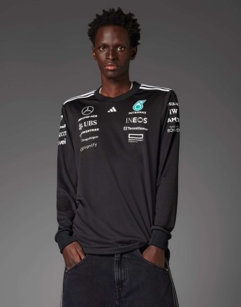 adidas Performance Mercedes F1 Driver Long Sleeve Jersey in black