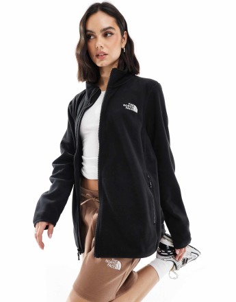 The North Face Plus size 100 glacier full-zip fleece in black