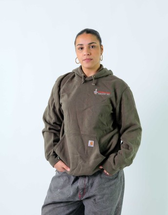 Vintage Carhartt L Hoodie Dark Green
