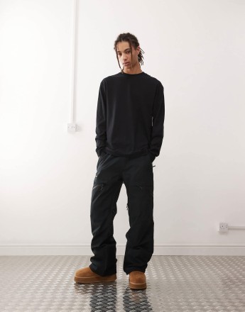 Planks good times insulated ski trousers in black