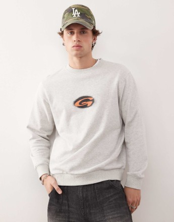 Gramicci logo G blur sweatshirt in grey