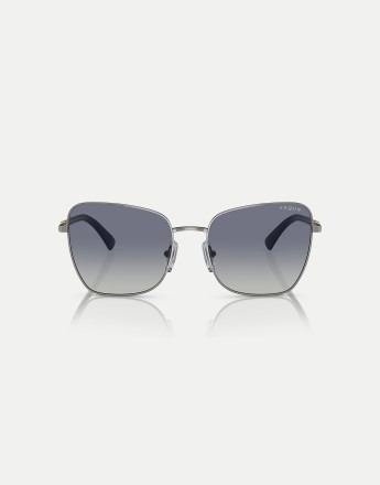 Vogue eyewear butterfly sunglasses with grey lens in gunmetal