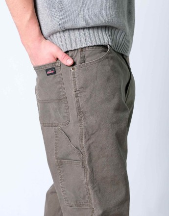Vintage Dickies 36x34 Denim Carpenter Baggy Jeans Dark Green