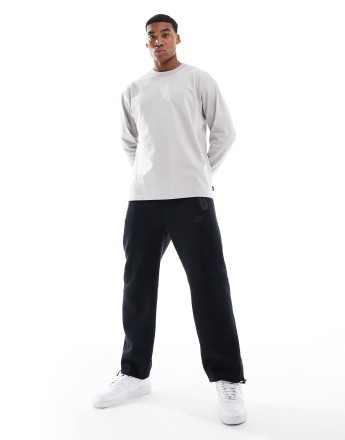 Nike Tech Fleece open hem joggers in black
