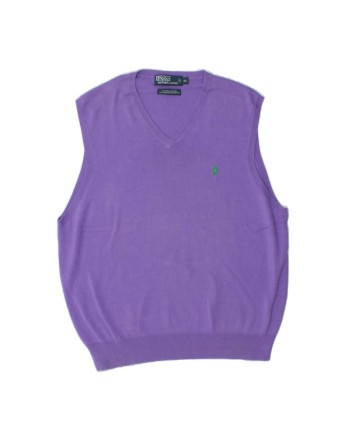 Vintage Polo Ralph Lauren Vest Tank Top XL In Purple