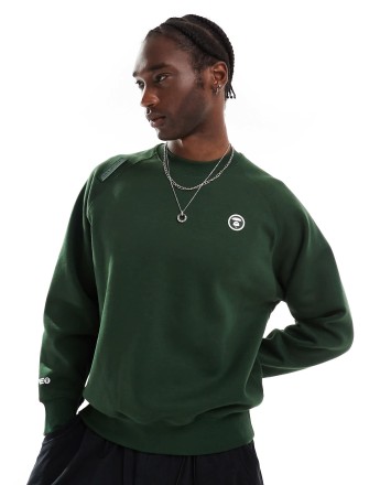 Aape By A Bathing Ape logo sweatshirt in dark green