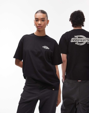 Dickies wood logo back print t-shirt in black
