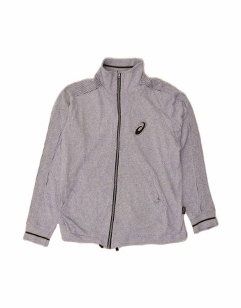 Vintage Asics Tracksuit Top Jacket Small In Grey