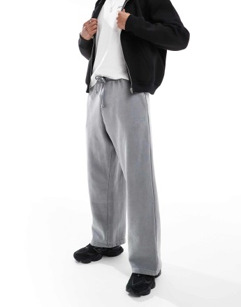 Pull&Bear skater fit jogger in grey