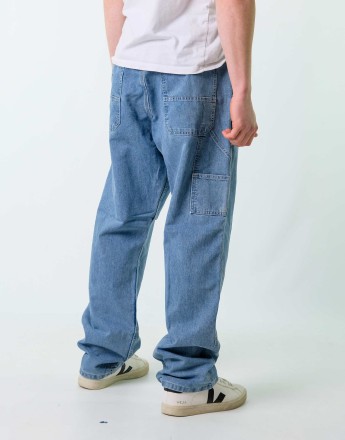 Vintage Lee 36x32 Denim Carpenter Baggy Jeans Blue