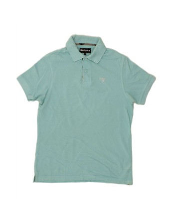 Vintage Barbour Polo Shirt Medium In Blue