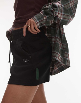 Lacoste jersey shorts in black