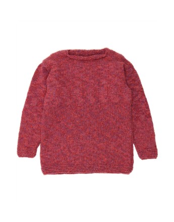 Vintage Crew Neck Jumper Sweater UK 14 Large In Red Flecked