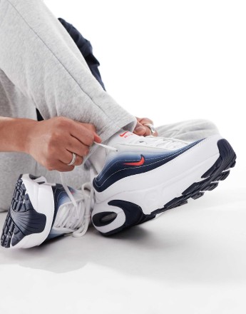 Nike Air Max Portal unisex trainers in white, blue and red