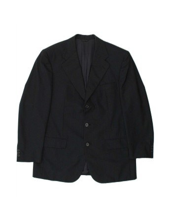 Vintage Burberrys 3 Button Blazer Jacket It 50 Large In Blue Check