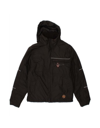 Vintage Timberland Hooded Rain Jacket UK 44 2XL In Black