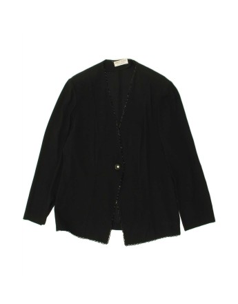 Vintage 1 Button Blazer Jacket It 54 2XL In Black