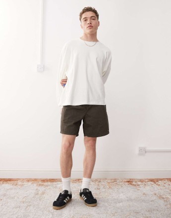 Obey easy gravel trail short in rosin faded wash