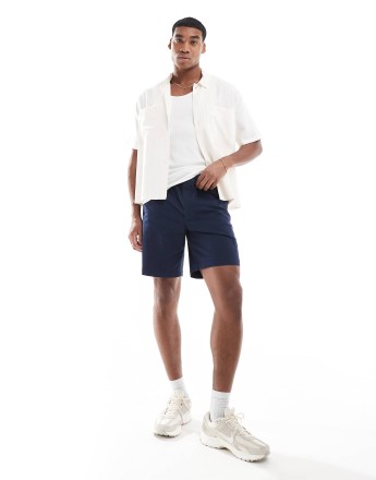 Jack & Jones loose fit chino short in navy