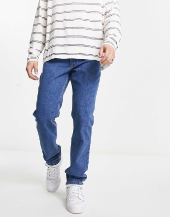 Lee Brooklyn regular fit jean in mid blue