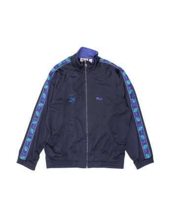 Vintage Fila Graphic Tracksuit Top Jacket Medium In Blue