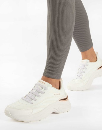 Skechers Hazel step n flow trainer in white
