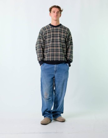 Vintage Carhartt 36x34 Denim Carpenter Baggy Jeans Blue