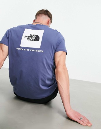 The North Face Red Box t-shirt in blue