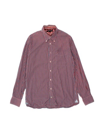 Vintage Tommy Hilfiger Shirt Large In Red Check