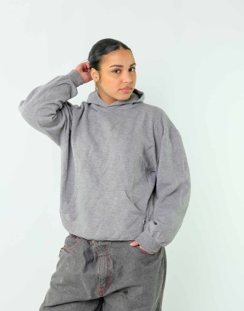 Vintage Russell Athletic L Hoodie Grey