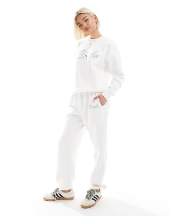 Six Stories Bride jogger co-ord in ivory