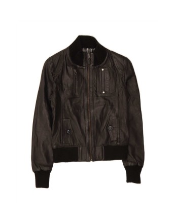 Vintage Leather Jacket It 42 Medium In Black