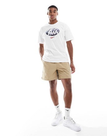 Nike Club woven shorts in beige